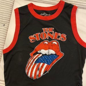 The Rolling Stones Unisex Vest T-Shirt Vintage 70s Logo XXL